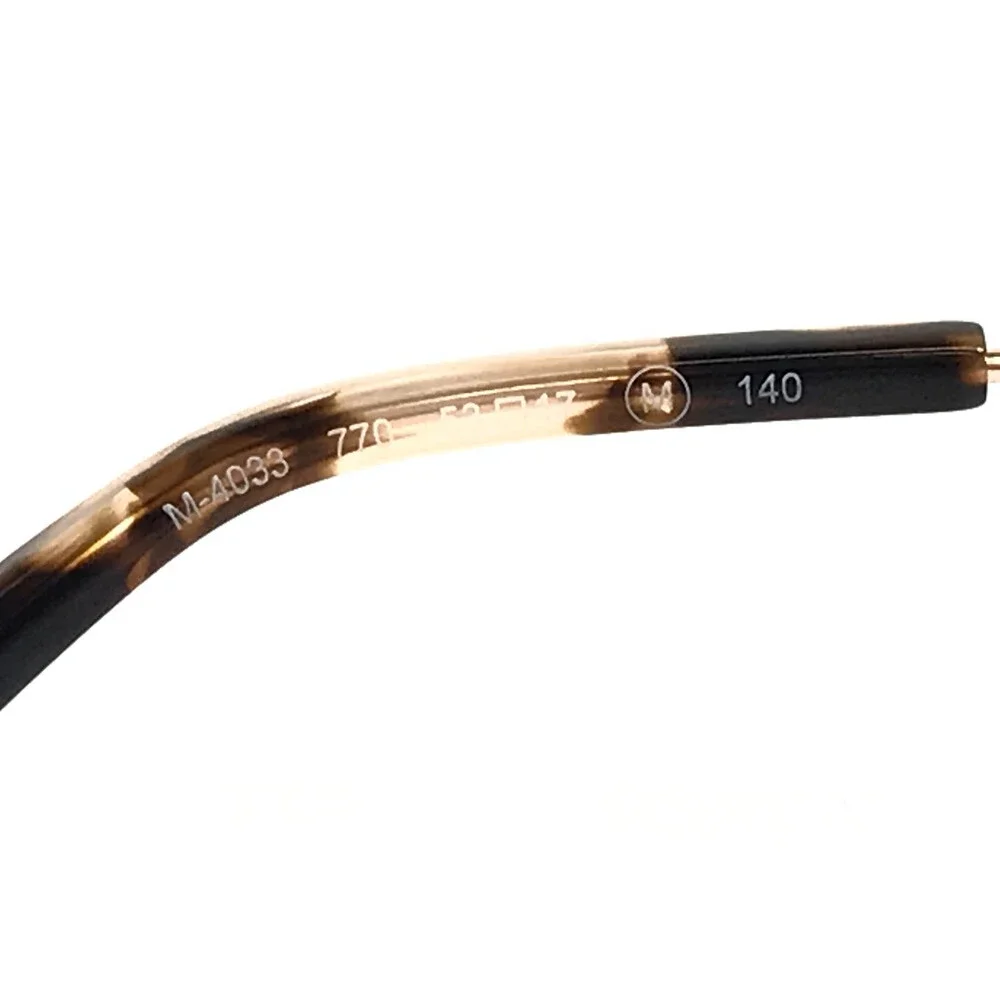 Marchon NYC Eyeglasses Frames M-4033 770 Rose Gold Cat Eye Wire Rim 53-17-140